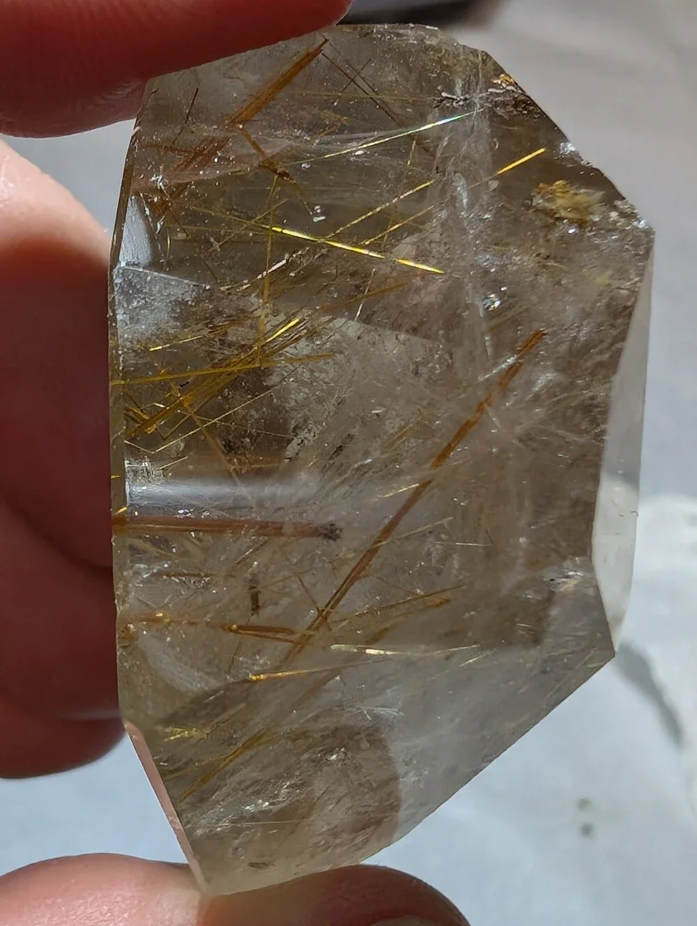Golden Rutilated Quartz Freeform - Picture 9 of 11